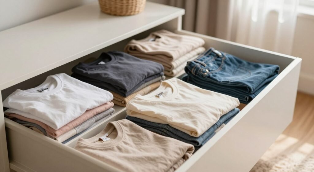 organizar gavetas roupas