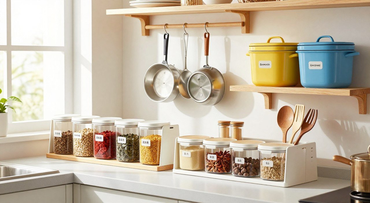 produtos organização cozinha armazenamento