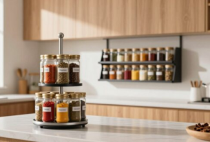 Organizador de Tempero Giratório ou Prateleira: Qual o Melhor para sua Cozinha?
