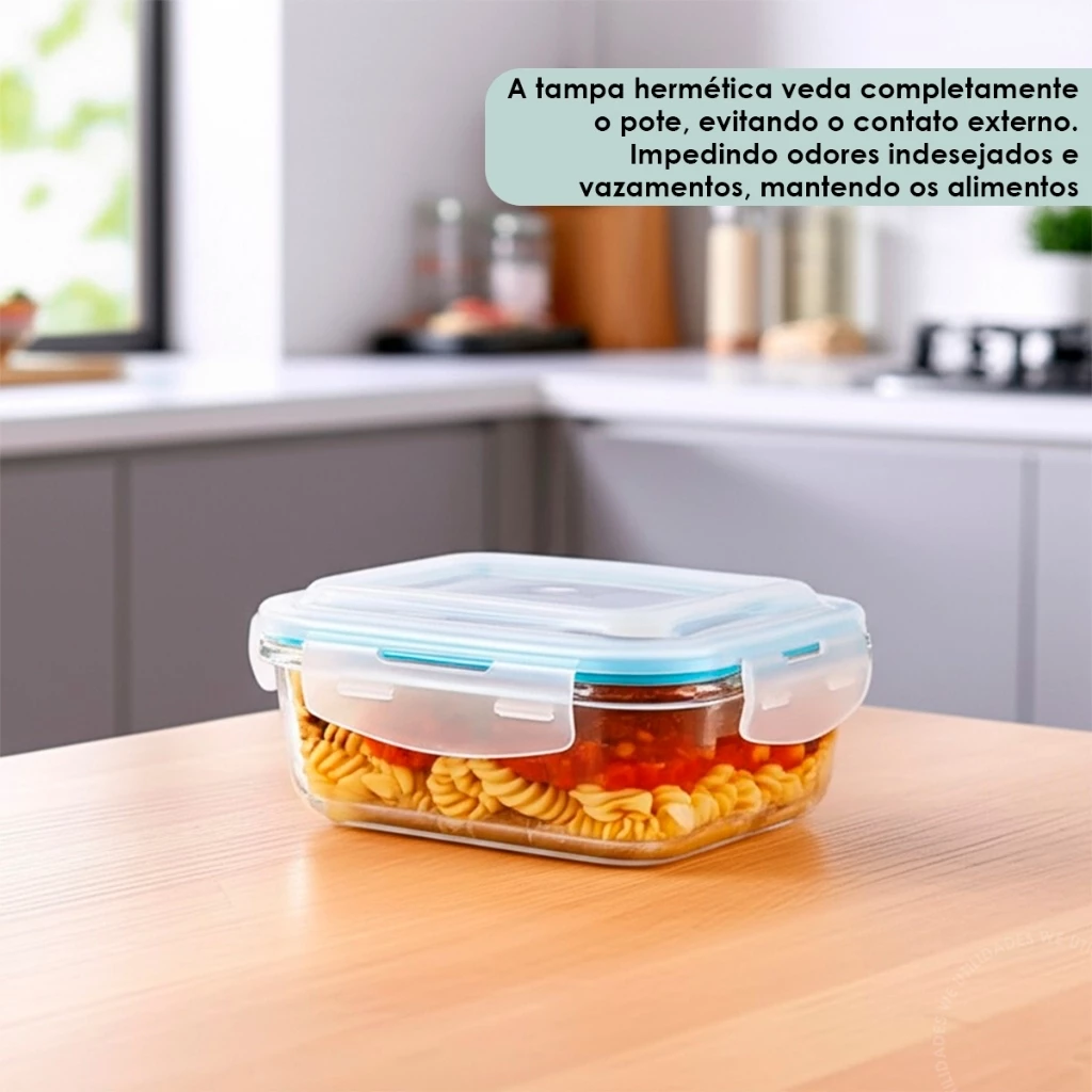 Descubra o Kit de Pote de Vidro Hermético que Facilita a Sua Vida na Cozinha!